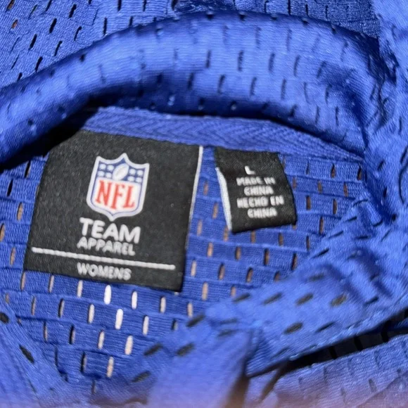 Buffalo Bills Jersey Like Pullover Hoodie Ladies L - Picture 7 of 10